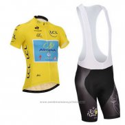 2014 Maillot Cyclisme Astana Lider Jaune Manches Courtes et Cuissard